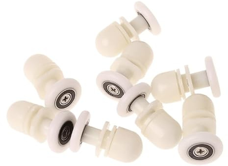 WANGSHAOWEI Rotelle Box Doccia 8 Pezzi rulli for Porte Doccia Ruote pulegge cursori eccentrici 20 mm 25 mm Diametro Ricambi Box Doccia Rotelle(25mm)
