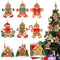 9Pcs Christmas Gingerbread Man & House Hanging Ornaments with Strings - Gingerbread Christmas Tree Decorations