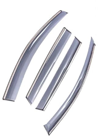 PIWINE Sonnenschutz für Autofenster Auto Styling Seitenfenster Visier Markisen Raineyebrow Schutzabdeckung Für Benz C Klasse W204 200 C200 Limousine 2008–2014