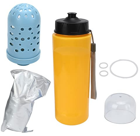 Borraccia filtrata Borraccia portatile da esterno con filtro per viaggi, escursioni, zaino in spalla, campeggio, 750 ml (Amarillo)