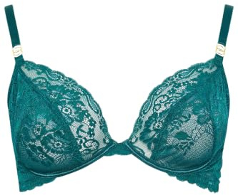 Yours Curve Lace Underwired Plunge Bra - Women's - Plus Size Curve