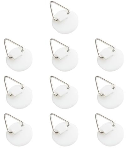 JEYORZY 10 Piezas Gancho Para Plato De Pared, Colgador De Cuadros Autoadhesiva, Ganchos Adhesivos Invisibles Colgadores de Platos Adhesivos invisibles Soporte para Platos de Pared Colgar Cuadros