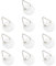 JEYORZY 10 Piezas Gancho Para Plato De Pared, Colgador De Cuadros Autoadhesiva, Ganchos Adhesivos Invisibles Colgadores de Platos Adhesivos invisibles Soporte para Platos de Pared Colgar Cuadros
