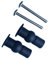 2 Pack Toilet Seat Fittings,Heavy Duty Toilet Seat Fastener Bolt Kit,Toilet Seat Bolts,Toilet Seat Fixings,Toilet Seat Fasteners,Toilet Seat Hinges Screws Bolts for Wc Blind Hole Fittings