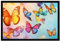 Momentals® Fußmatte – Schmetterlingsschwarm | Farbenfrohe Schmetterlinge | 60x40cm | rutschfeste Rückseite