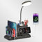 KDD LED Desk Lamp with USB A&C Charger Ports - Reading Desktop Light with Organizer Holder - Adjustable Brightness Lights - 360°Gooseneck Desk Table Lamp for Home, Office, Bedroom, Study, Nails