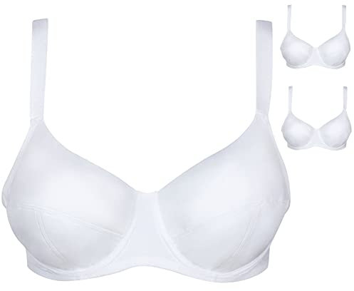 Cotonella 2 Reggiseno Ferretto, C Cd052 Bianco, Taglia 4
