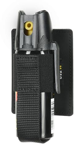 M-Tac Taktischer Pfefferspray Holster – Modularer Organizer für schnellen Zugriff – Leicht, robust & widerstandsfähig – MOLLE-kompatibel für Polizei, Security & Outdoor, Black