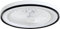HOMCOM Ventilador de Techo con Luz LED 48,5 W Motor DC Reversible Lámpara Ventilador Techo Silenciosa con Mando a Distancia 6 Velocidades Temporizador para Salón Dormitorio Ø48 cm Blanco