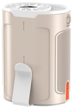 Refluxe Halsventilator mit 6600RPM, 4 Geschwindigkeiten, 25 Stunden Akkulaufzeit, Tragbarer USB-C Ventilator für Camping, Outdoor, Arbeitsplatz (Weiß)