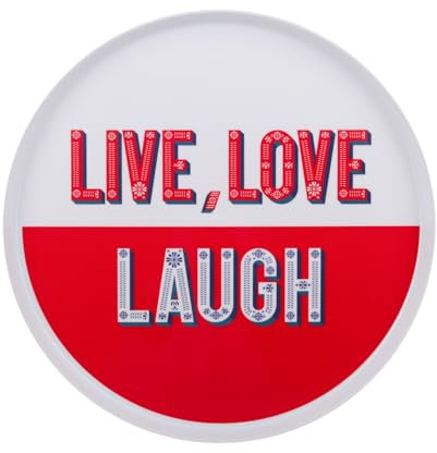 Vassoio melammina 35 cm rosso Maiolika