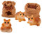 OFFIGAM 1 Ensemble Figurines animales Jardin Miniature cotillons Figurine de Souris Mignonne Ornements Tout Petit Decoration Gateau décoration Animale extérieure Souris Miniature résine