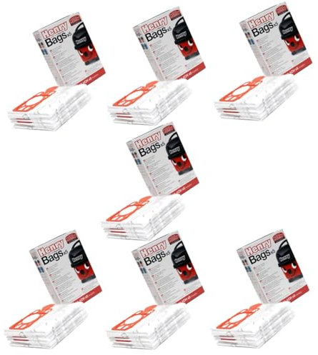 SOS Accessoire Lot de 7 Boîtes de 5 sacs pour Aspirateur NUMATIC NVM1CH, NVM-1CH