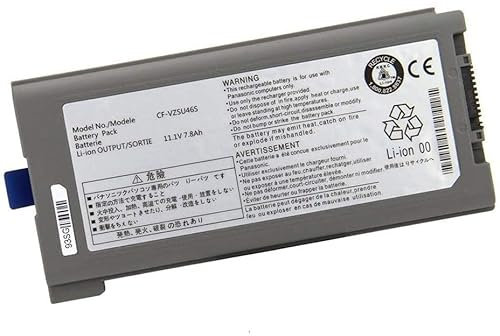 11,1 V 7800 mAh CF-VZSU46S CF-VZSU46 CF-VZSU46AU CF-VZSU46R CF-VZSU71U CF-VZSU72U CF-VZSU1430U Laptop-Akku Ersatz kompatibel für Panasonic Toughbook CF-30 CF-31 CF-53 Serie