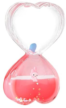 Liquid Motion Timer Bubbler, Minuteurs Sablier Liquides, Jouets Sensoriels pour Relaxation Stress Sablier, Jouet de Bureau Cadeaux pour Adultes et Enfants (Rouge)