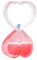 Liquid Motion Timer Bubbler, Minuteurs Sablier Liquides, Jouets Sensoriels pour Relaxation Stress Sablier, Jouet de Bureau Cadeaux pour Adultes et Enfants (Rouge)