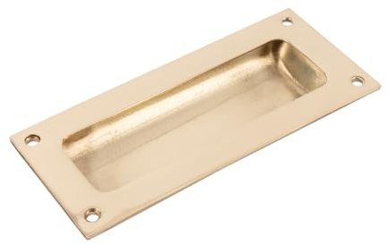 Sash Heritage Sheet Brass Traditional Flush Sash Lift - Polished Brass