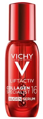 Vichy Liftactiv Collagen Specialist 16 Augenserum mit Co-Bonding Technologie, für Männer und Frauen, für eine verjüngte Augenpartie, 15ml