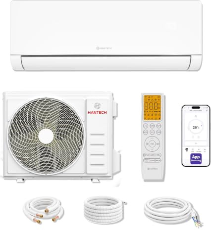 HANTECH A+++ Split Klimaanlage 9000 BTU H- Plus energiesparender und umweltschonender Betrieb für ganzjährig angenehme Temperaturen, Smart Home kompatibel