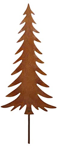 Rostikal Vintage Deko Tannenbaum 33 cm Blumenstecker Weihnachten Deko Weihnachtsdeko Fenster