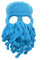 Stylish Unisex Knit Octopus Beanie Windproof Ski Mask Hat Cap Keep Face Warm Lake Blue
