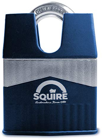 Henry Squire Warrior High-Security Closed Shackle 5 Pin Cylinder Padlock, 65 mm (Length) x 34 mm ((Width))