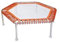 Waterflex WX-TR3-HEXA Wx-tr3-hexad-Trampoline Pour Piscine Avec Ventouses de Fixation WX-TR3-HEXAD Trampolin für Pool, 34 x 112 x 112 cm, mit Saugnäpfen zur Befestigung, Orange, Hexagonale