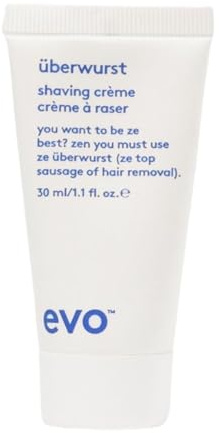 Evo Uberwurst Moisturising Vegan Shaving Cream for Men, Soothing for Sensitive/All Skin Types - Reduces After-Shave Burn
