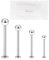 Warrior STERILE Labret Piercing für Trago Helix Knorpel Ohrstecker 316L Chirurgenstahl 16G(1.2mm) 3mm Ball Body Piercing Schmuck PCS-001(8)