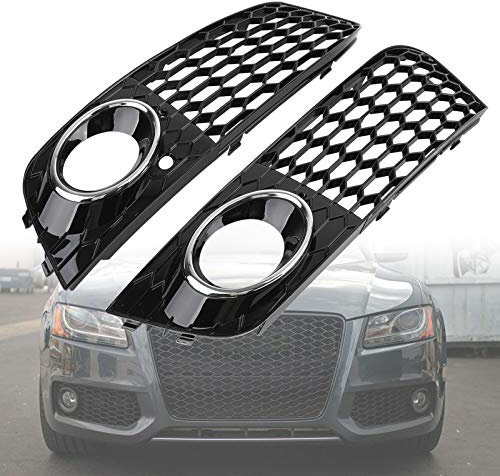 Artudatech, griglia per fendinebbia, a nido d'ape, per veicoli rimontati A4 B8 RS4 stile solo 2009-2012