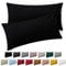 Blumtal Kissenbezug 40 x 60, 2 Stück - Oeko-TEX zert. Kissenbezüge 100% Mikrofaser in extra weich & waschmaschinenfest - Bezug Kissen 40x60 Schwarz