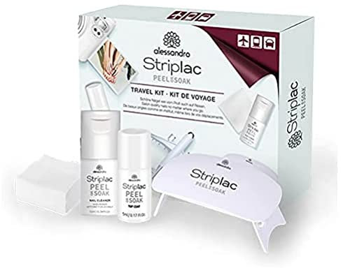 Alessandro Striplac Peel or Soak Travel Set- Led-Nagellack Set Für Die Reise
