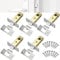 ZACUDA 5 Pc Tubular Mortice Latch Set - 45 mm Lubricant Rebate 2.5Inch Door Latch Compatible with Various Door Lock Handles - Polished Plate & Screws for Internal Doors