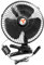 Enerfero 8 pulgadas ventilador auto 12V-24V, mini ventilador silencioso,vendilador para coches,camiones y furgonetas (Negro, 12V, 202404)