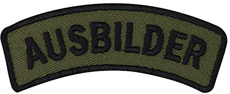 Tactical Morale Patch zum annähen/aufbügeln | AUSBILDER Militär Aufnäher mit Stickerei Bundesheer Bügelbild Bundeswehr Applikation Uniform/Jacke/Weste/Jeans | 70x20mm