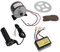 KIMISS Elektro-Fahrrad-Motor-Kit, 12 V 250 W Elektro-Fahrrad-Motor-Kit 2750 U/min Hochgeschwindigkeits-Elektro-Getriebemotor mit Controller für Motorräder