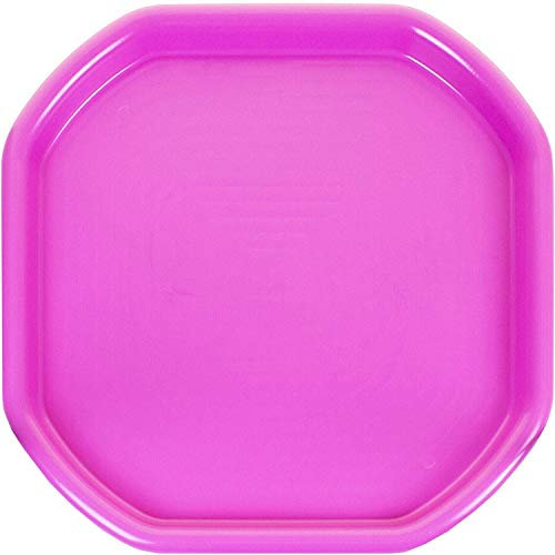 JMS we create smile - Small Mixing Tray Colourful Tuff Trays for Kids Sand Pit Play 70 cm x 70 cm Messy Play Tray, Concrete and Mortar Mixing Tray (Qty - 1, Pink)
