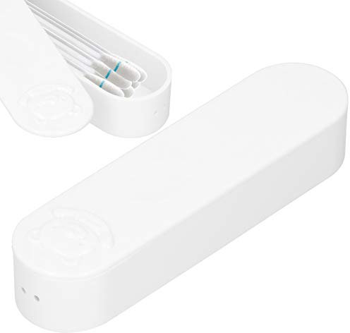 Porta Cotton Fioc da Viaggio Piccolo, Mini Contenitori per Organizer per Cotton Fioc con Coperchio, Scatola Portaoggetti Portatile per Dispenser di Cotton Fioc, per Camera da Letto