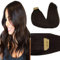 GOO GOO Tape in Hair Extensions human hair, tape Hair Extensions, 16inch 50g 20pcs, Human Hair Extensions, 2 Dark Brown