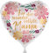 Folienballon Für die wundervollste Mama Blumen Ballon Muttertag Deko Geschenk Mama Geburtstag Mutter Luftballon Weihnachten Geschenk Mutti, Made in EU, Helium geeignet