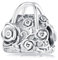 Hochzeit Rose geschnitzt Handtasche Charms Sterling Silber Blume Bag Charms passen Pandora Charms Armband