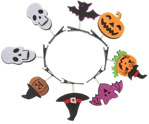 minkissy 8st Totenkopf-haarspange Haarschmuck Schädel Stirnband