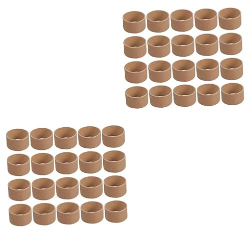 TEHAUX 40 STK Weißer Papierkern Poströhren Basteln Für Kleinkinder Pappröhren Selber Machen Schüttelröhrchen Aus Pappe Pappzylinder Kunsthandwerk Dünne Pappröhren Leer Lippenbalsam Tube