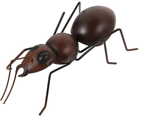 BESPORTBLE 2 STK Metall-Eisen-Ameise Mini-Ameisenstatue Ameisengarten-Statue Zaundekor Ameisen Modelle Ornament Tischdekoration Ameisen Dekor Riese Dekorationen Kunsthandwerk 3D Rasen