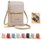 rackbone Sac Bandoulière Femme Pochette Téléphone Portable Avec Fenêtre Pour Écran Tactile Et Pince à Une Épaule - Petit Sac à Main (Grey, A)