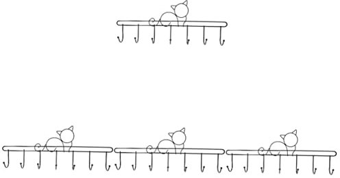 YHJZSM 3pcs Ganci senza chiodi in ferro Ganci a parete Ganci per giacche Ganci in metallo Appendiabiti da parete Appendiabiti da bagno Ganci per sciarpe Gancio per porta Appendiabiti rust