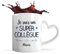 Planetee Tasse anse Coeur Mario Un Super Collègue Homme | Mug avec anse en forme de Coeur | Idée Cadeau Prénom Surnom Nom de Famille Humour Collègue Travail Métier Départ Retraite
