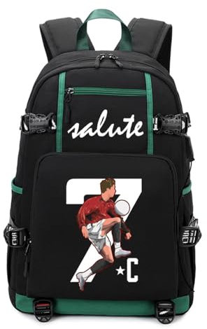 fionyalion light FuBballspieler Stern Rd7 Multifunktions Fans Reisen Rucksack Atmungsaktiv Und Kratzfest Daypacks Tagesrucksäcke