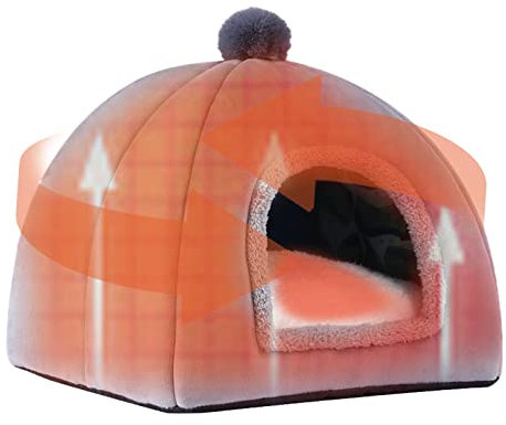 Hundehütte, Zwingerbett, Hundehütte für den Innenbereich | 2-in-1 Haustierzelt Höhlenbett Nest Schlafsack | Haustierhaus für den Innen- und Außenbereich für Zuhause, Balkon, Garage, Scheune, Flur, Bau