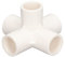 Accesorio de Tubería de PVC de 10 Piezas, Conector Acodado de 5 Vías, Diámetro Interior de 20 Mm, Material de PVC, Acabado de Alto Brillo, Uso Amplio, para Tuberías de Agua y